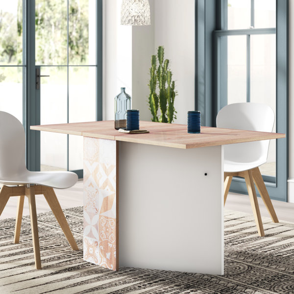 Dakota Fields Leeson Drop Leaf Trestle Dining Table & Reviews Wayfair